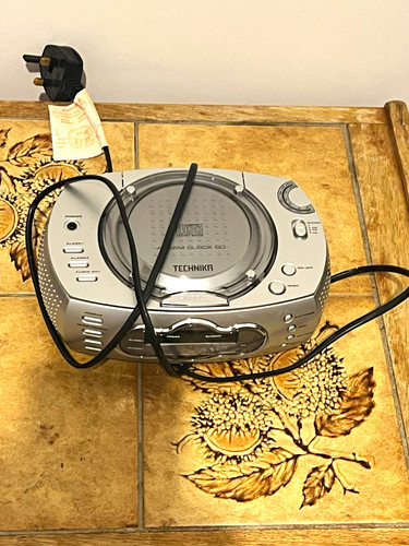 Technika silver digital clock - technika,