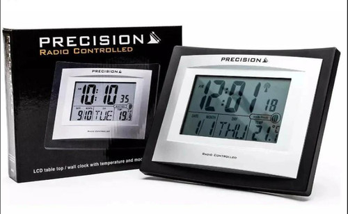 Precision silver lcd radio - precision,