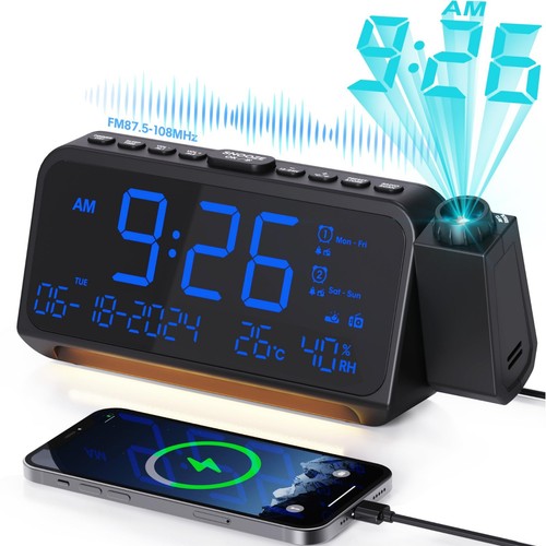 Mesqool led projection - projection, alarm