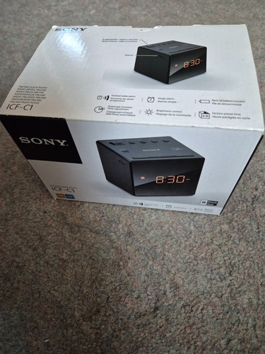 Sony icf cube clock radio - icf-c1,