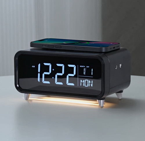 Led digital alarm clock - led,