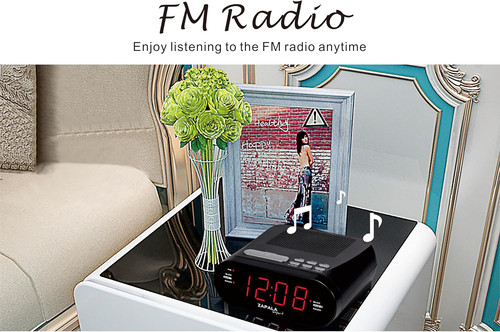 Wake alarm clock with - wake-up, radio