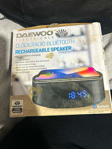 Daewoo clock radio bluetooth - clock,