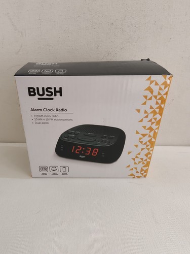 Bush alarm clock radio black - alarm,